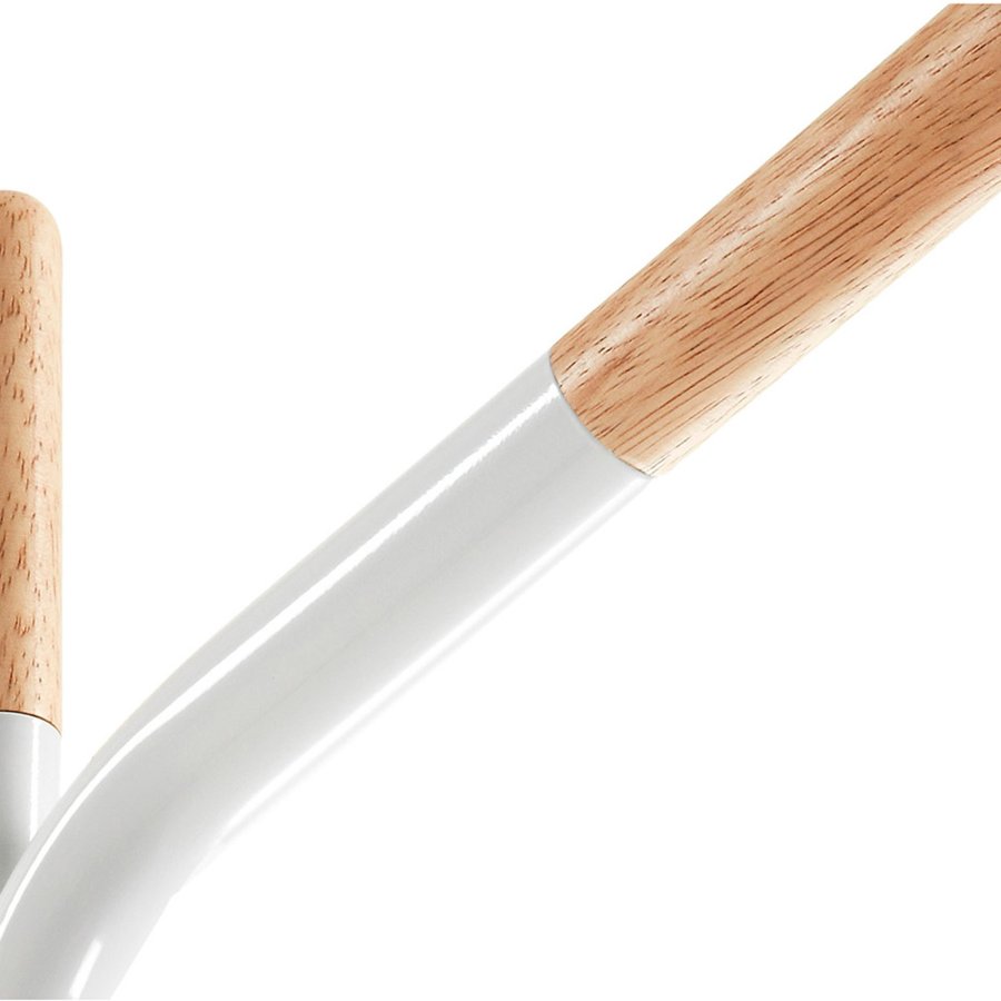 KAVE HOME Bren stumtjener - hvid/natur metal/tr