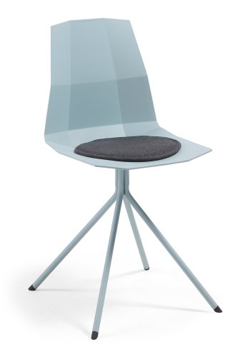 KAVE HOME Silke stolehynde, rund - grafitgr stof (35)