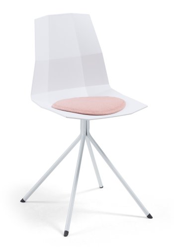 KAVE HOME Silke stolehynde, rund - lyserd stof (35)