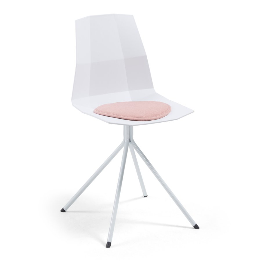 KAVE HOME Silke stolehynde, rund - lyserd stof (35)