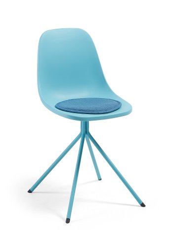 KAVE HOME Silke stolehynde, rund - mrkebl stof (35)