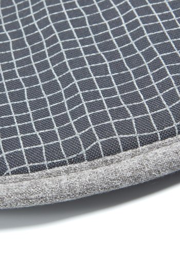 KAVE HOME Silke stolehynde, rund - lysebl stof (35)