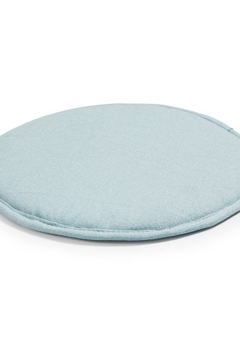 KAVE HOME Silke stolehynde, rund - lysebl stof (35)