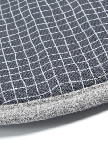 KAVE HOME Silke stolehynde, rund - bordeaux stof (35)