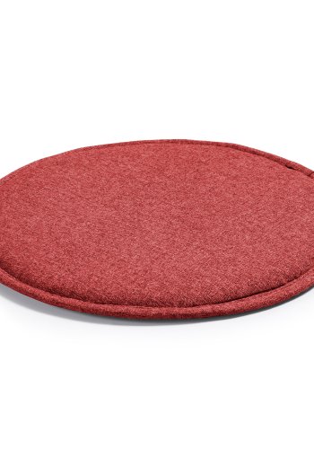 KAVE HOME Silke stolehynde, rund - bordeaux stof (35)