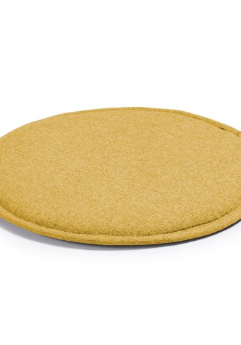 KAVE HOME Silke stolehynde, rund - sennepsgul stof (35)