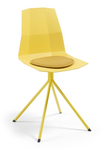 KAVE HOME Silke stolehynde, rund - sennepsgul stof (35)