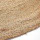 KAVE HOME Doc gulvtppe, rund - natur jute (200)