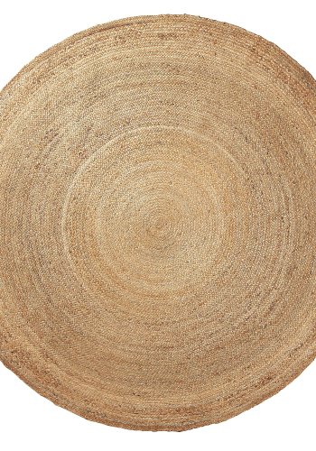 KAVE HOME Doc gulvtppe, rund - natur jute (200)