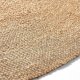 KAVE HOME Doc gulvtppe, rund - natur jute (150)