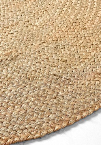 KAVE HOME Doc gulvtppe, rund - natur jute (100)
