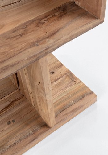 KAVE HOME Arundel reol, m. 4 rum - genbrugs teaktr (55x132)