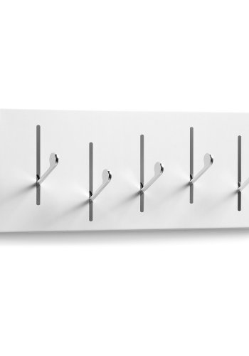 KAVE HOME Anais knagerkke - hvid/slv metal 