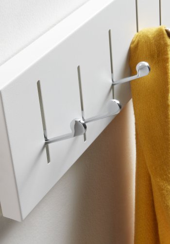 KAVE HOME Anais knagerkke - hvid/slv metal 