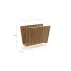 KAVE HOME Shibori magasinholder - natur polyrattan og hvid stl