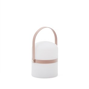 KAVE HOME Ridley mini LED bordlampe i pink polyethylen