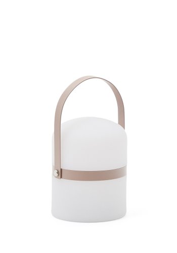 KAVE HOME Ridley mini LED bordlampe i pink polyethylen