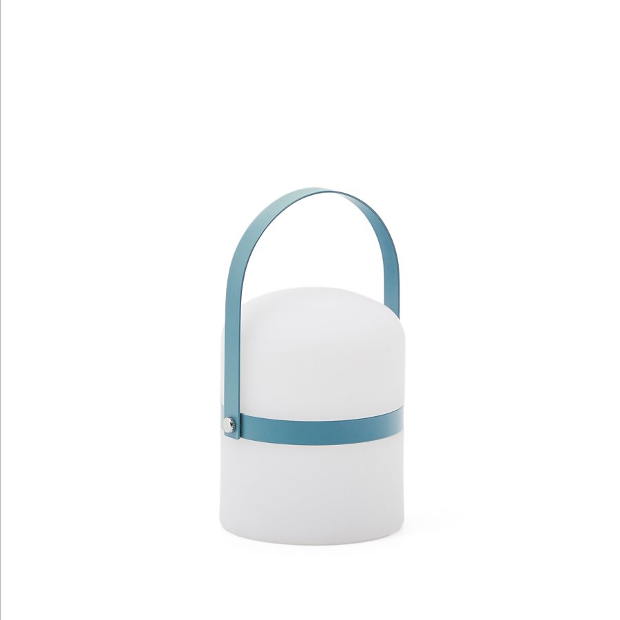 KAVE HOME Ridley mini LED bordlampe i bl polyethylen