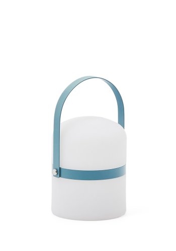 KAVE HOME Ridley mini LED bordlampe i bl polyethylen