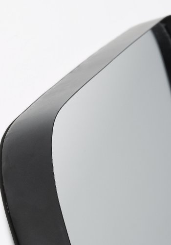 KAVE HOME Marco vgspejl, kvadratisk - spejlglas og sort stl (40x40)