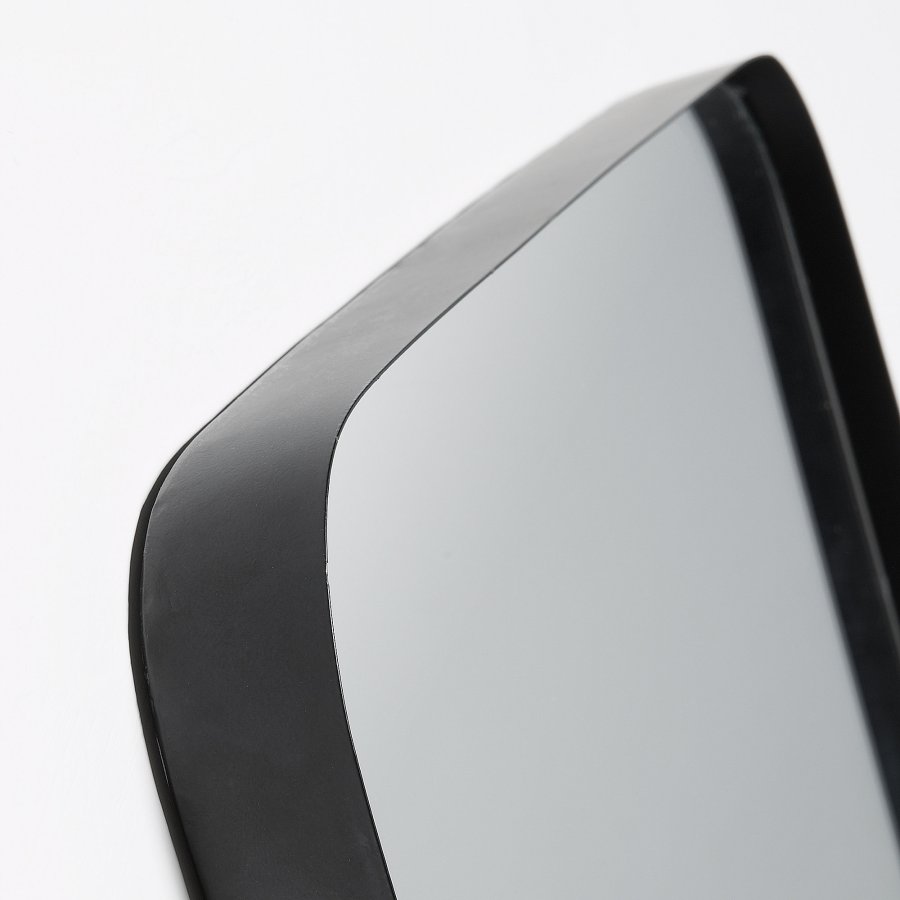 KAVE HOME Marco vgspejl, kvadratisk - spejlglas og sort stl (40x40)