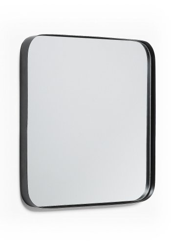 KAVE HOME Marco vgspejl, kvadratisk - spejlglas og sort stl (40x40)