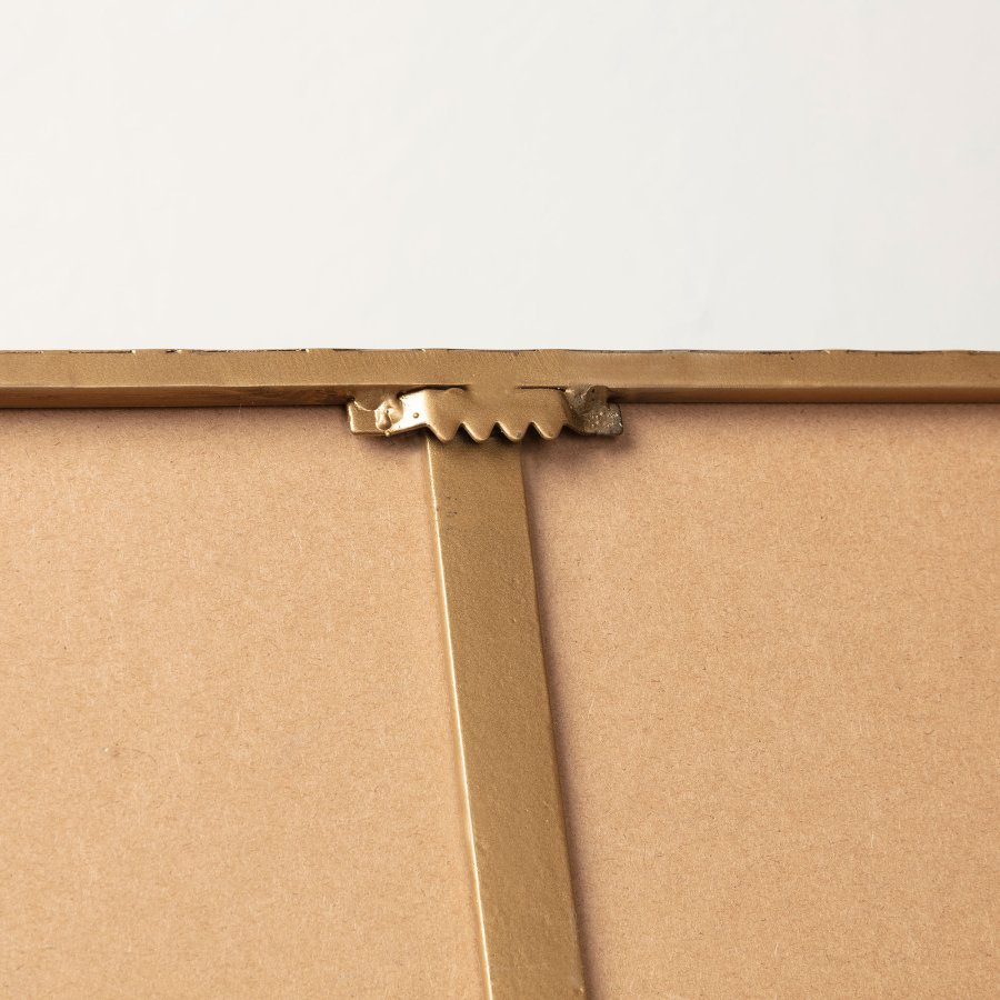 KAVE HOME Marco vgspejl, kvadratisk - spejlglas og guld stl (60x60)