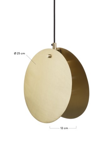 KAVE HOME Monica loftlampe - messing stl