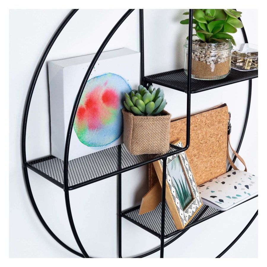 KAVE HOME rund Across vghylde - sort metal (55)