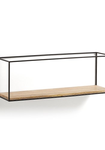 KAVE HOME Edwina vghylde - natur/sort mangotr/metal 