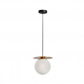 KAVE HOME Manz loftlampe - frostet glas og messing metal 