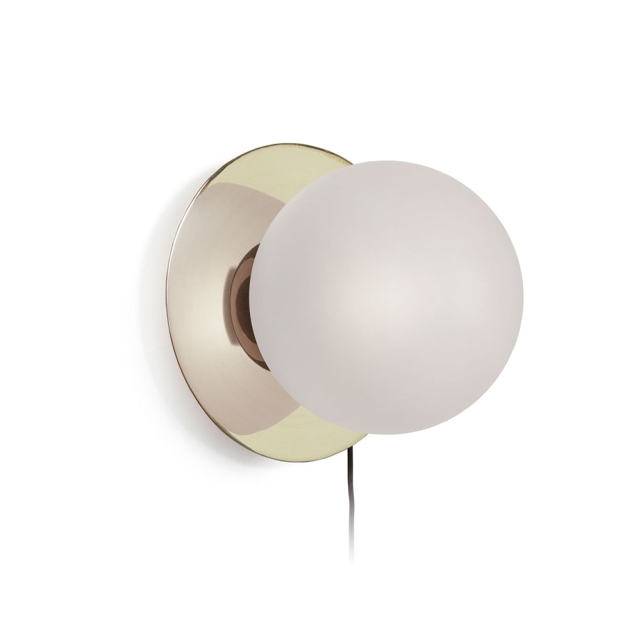 KAVE HOME Manz vglampe - frostet glas og messing metal 