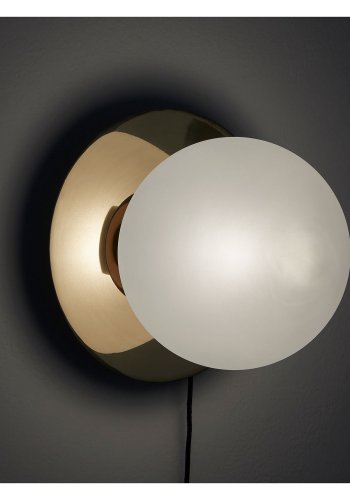 KAVE HOME Manz vglampe - frostet glas og messing metal 