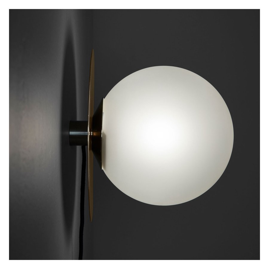 KAVE HOME Manz vglampe - frostet glas og messing metal 