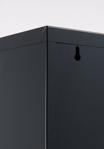 KAVE HOME Ode skoskab, m. 3 lger - sort stl (50x103)