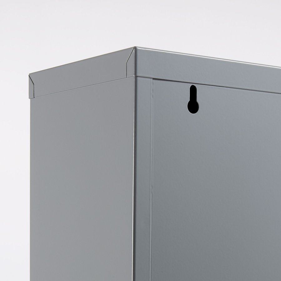 KAVE HOME Ode skoskab, m. 3 lger - gr stl (50x103)