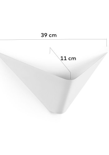 KAVE HOME Ginebra vglampe - hvid stl