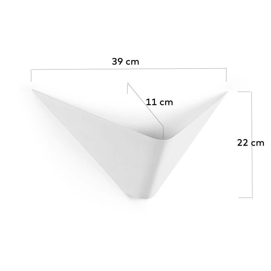 KAVE HOME Ginebra vglampe - hvid stl