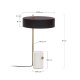 KAVE HOME Phant bordlampe - hvid marmor og sort metal