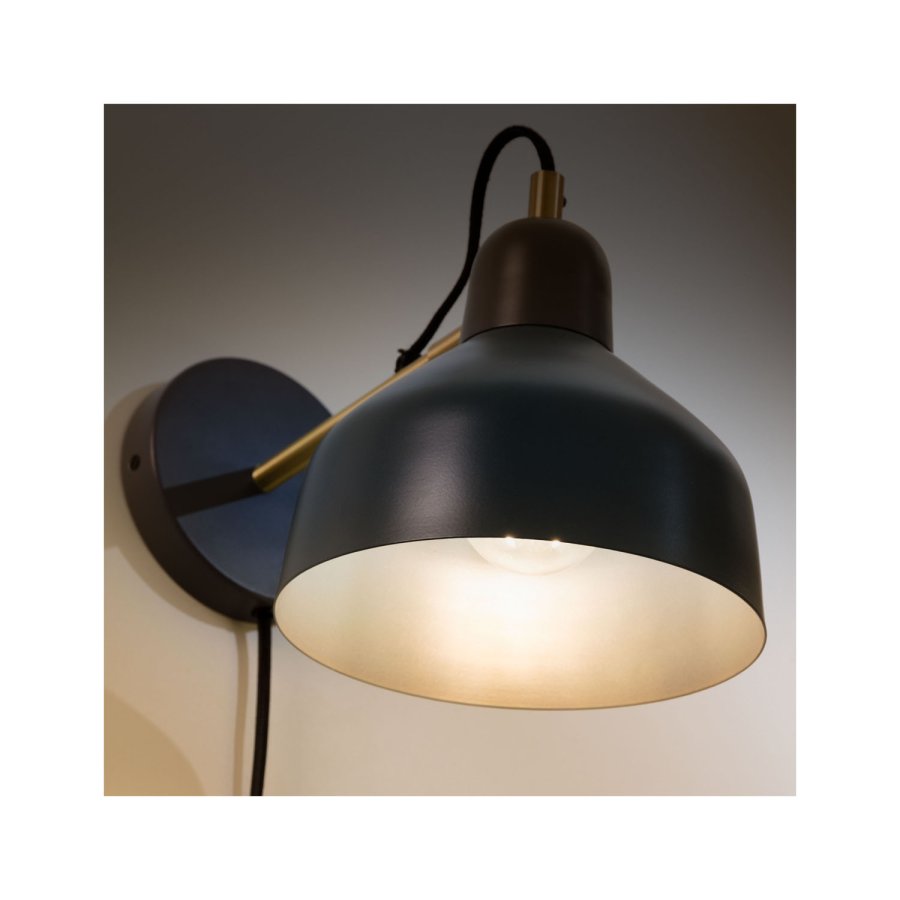 KAVE HOME Olimpia vglampe - guld og bl metal