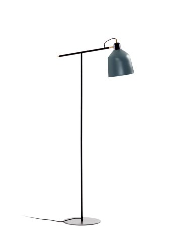 KAVE HOME Olimpia gulvlampe - gr og mrkebl metal