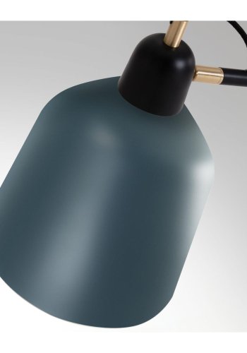 KAVE HOME Olimpia gulvlampe - gr og mrkebl metal