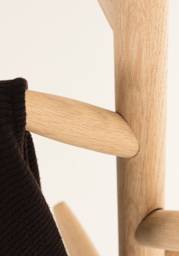 KAVE HOME Natane stumtjener - hvidkalket birk (H:163)