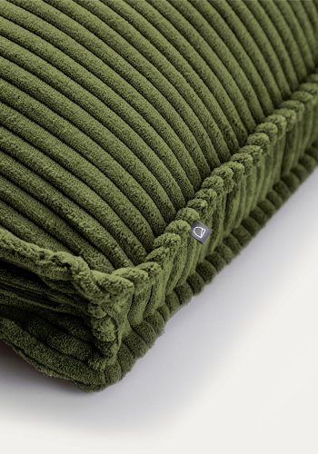 KAVE HOME Blok pude, kvadratisk - grn fljl (60x60)