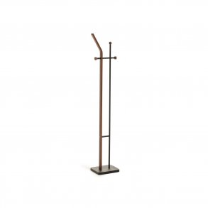 KAVE HOME Magali stumtjener - brun egetrsfiner og sort metal