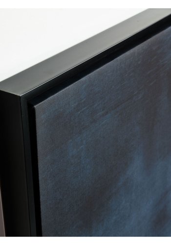 KAVE HOME rektangulr Wrigley blue billede - multifarvet papir og tr (90x60)