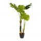KAVE HOME Monstrea kunstig plante - 130 cm hj, PE, cement og skum 