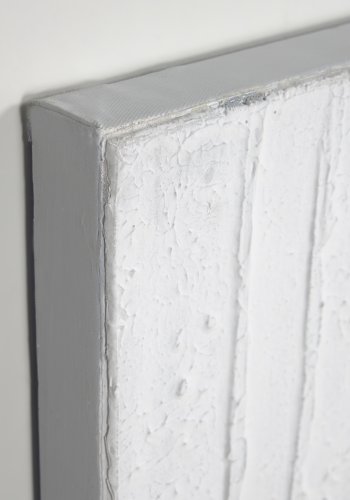 KAVE HOME Basilisa maleri, kvadratisk - gr og hvid akrylmaling p lrred (90x90)