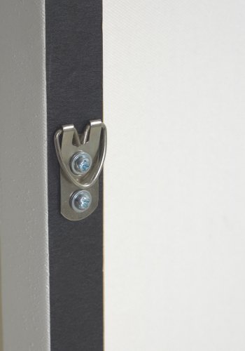 KAVE HOME Basilisa maleri, kvadratisk - gr og hvid akrylmaling p lrred (90x90)