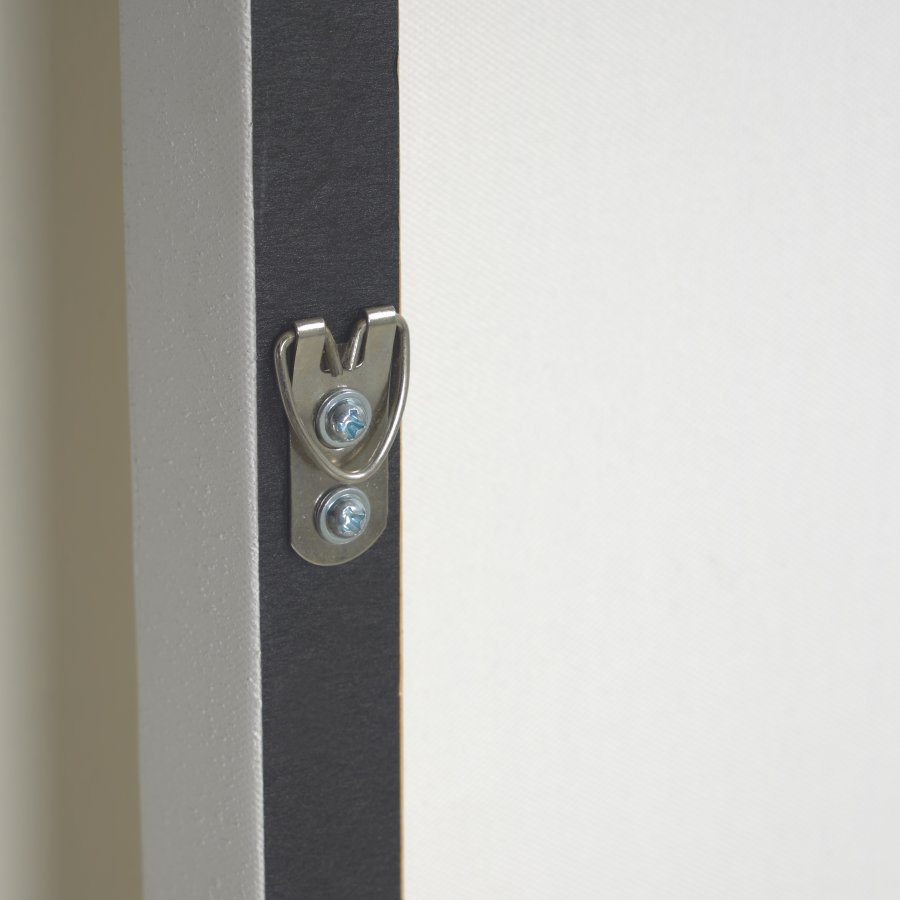 KAVE HOME Basilisa maleri, kvadratisk - gr og hvid akrylmaling p lrred (90x90)